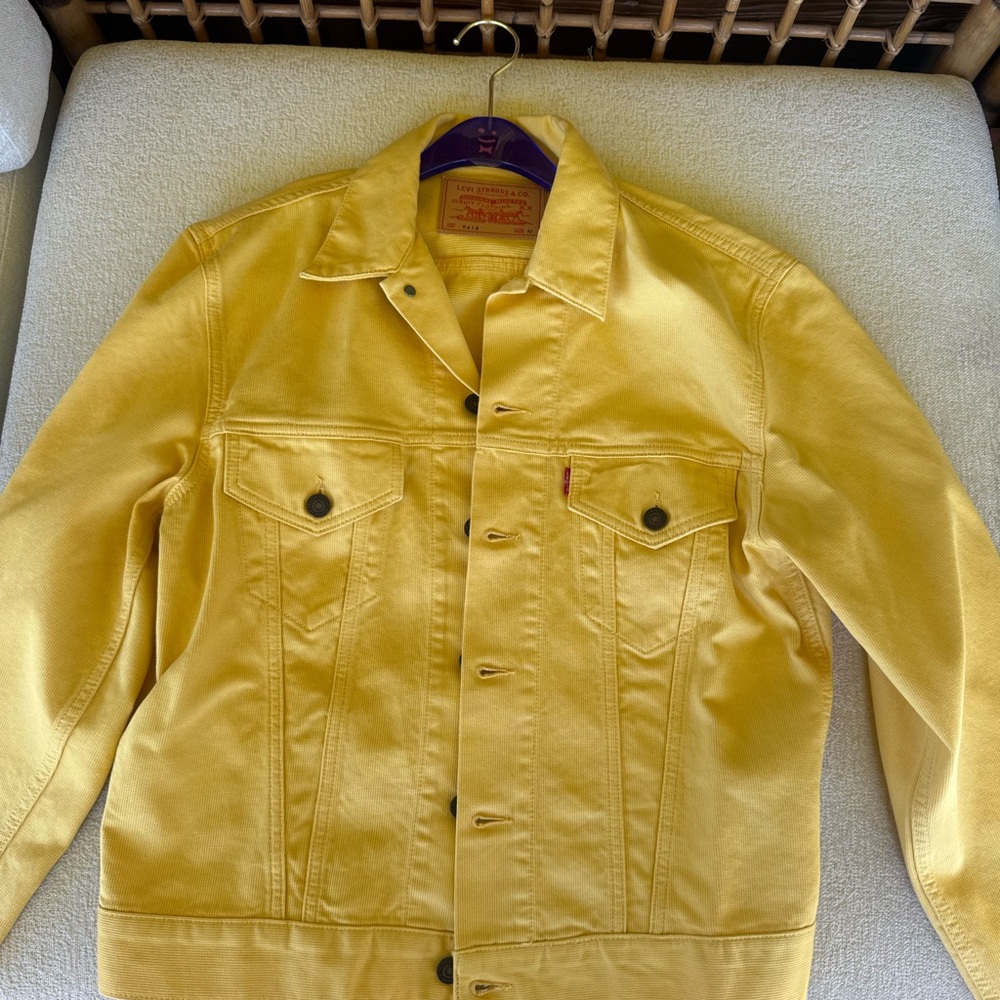 Levi's Butter Yellow 941B Denim Jacket Medium